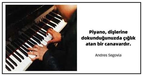 Piyano ile ilgili sözler